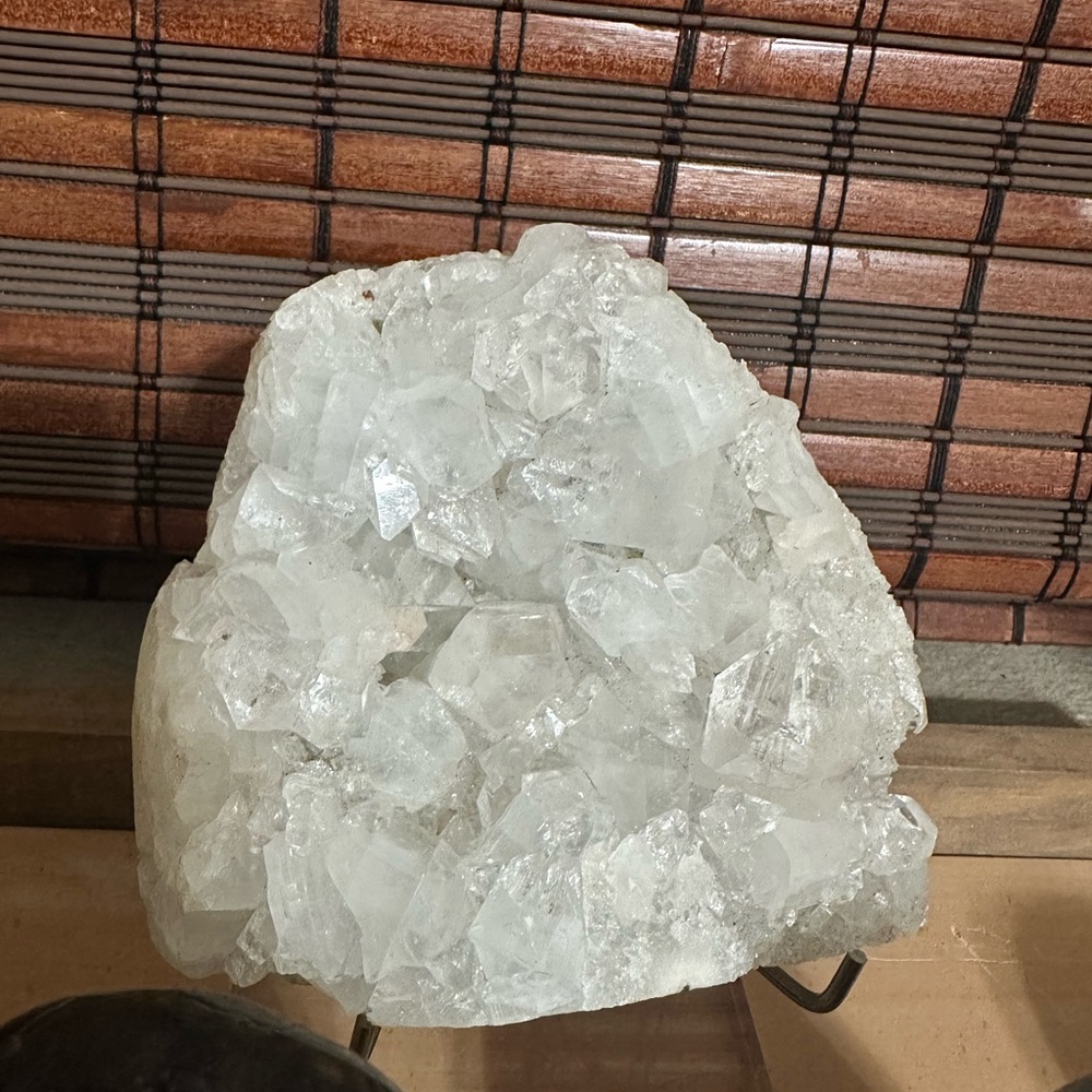Natural Apophyllite and Stilbite Crystal Cluster